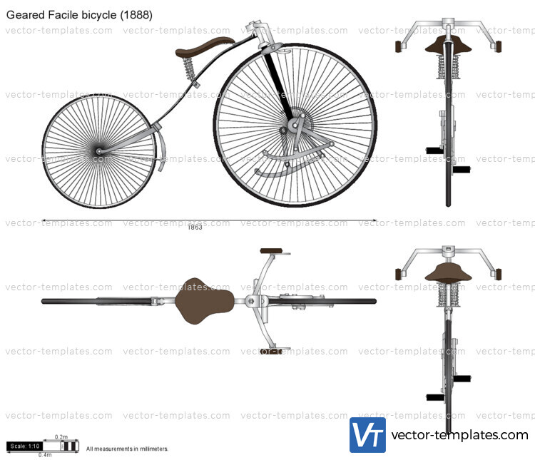 Geared Facile bicycle