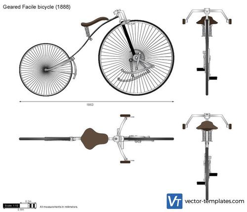 Geared Facile bicycle