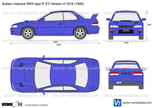 Subaru Impreza WRX type R STi Version VI GC8