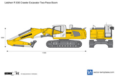 Liebherr R 936 Crawler Excavator Two-Piece Boom