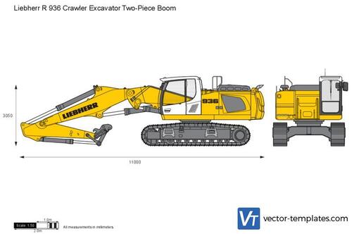 Liebherr R 936 Crawler Excavator Two-Piece Boom