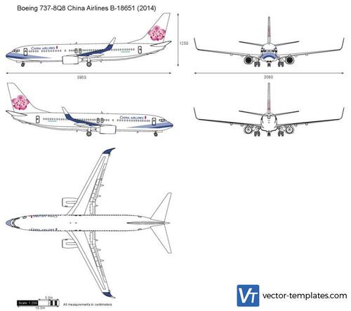 Boeing 737-8Q8 China Airlines B-18651