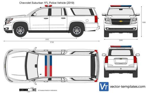 Chevrolet Suburban 1FL Police Vehicle