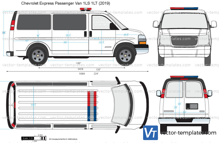 Chevrolet Express Passenger Van 1LS 1LT