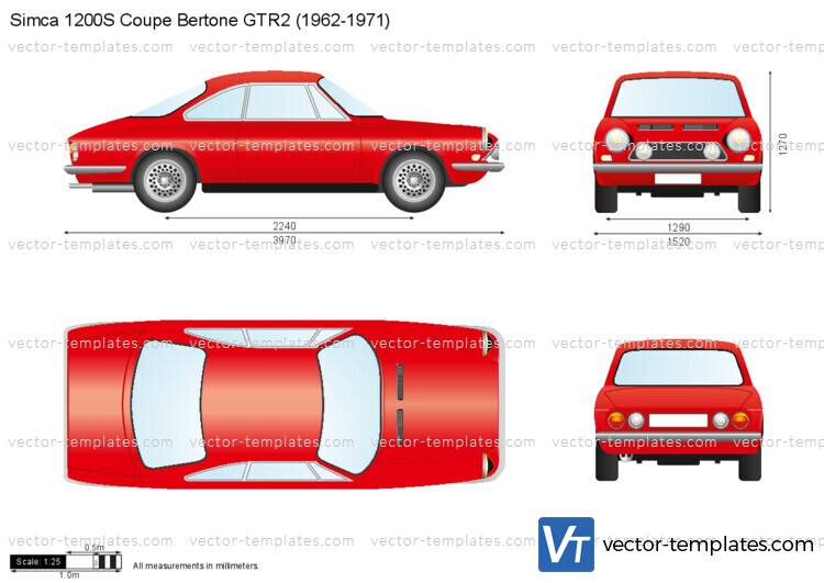 Simca 1200S Coupe Bertone GTR2