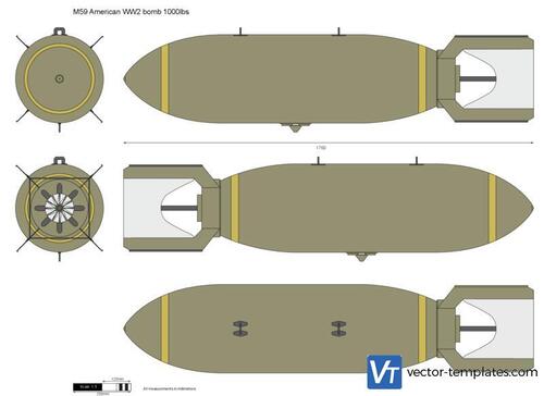 M59 American WW2 bomb 1000lbs