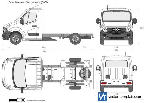 Opel Movano L2H1 chassis