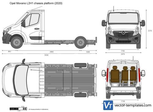 Opel Movano L2H1 chassis platform