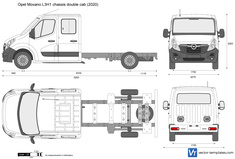 Opel Movano L3H1 chassis double cab