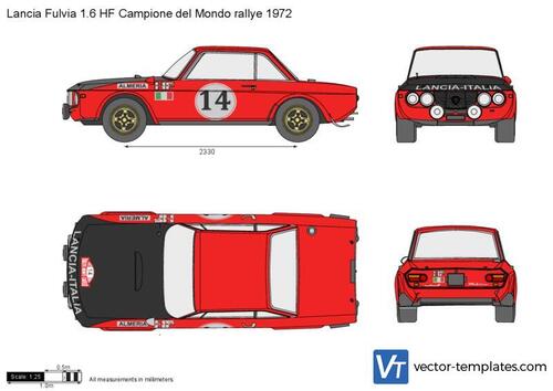 Lancia Fulvia 1.6 HF Campione del Mondo rallye