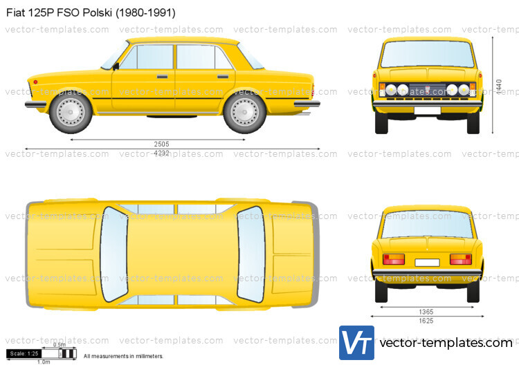 Archivo 3D Coche Fiat / FSO 125p escala 1:18 📱・Modelo para