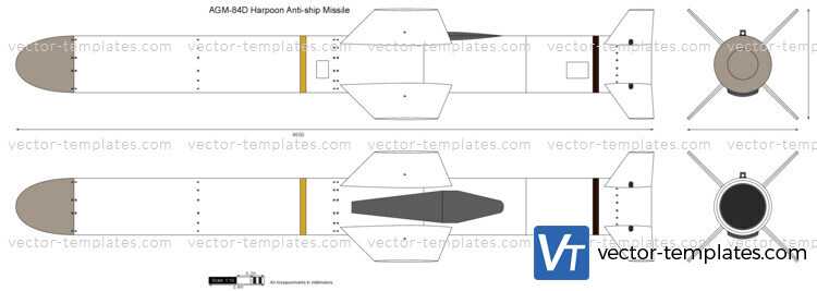 AGM-84D Harpoon Anti-ship Missile