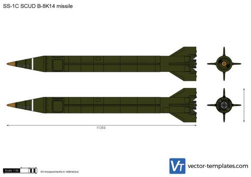 SS-1C SCUD B-8K14 missile