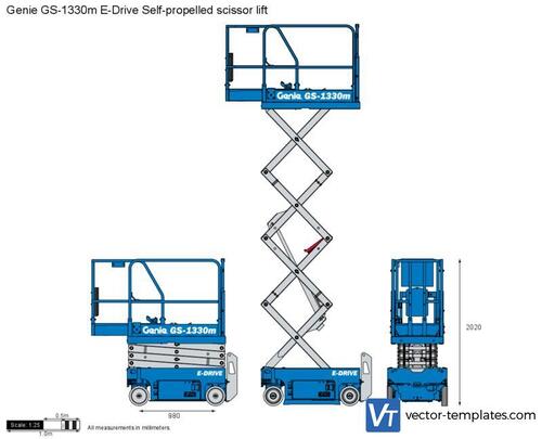 Genie GS-1330m E-Drive Self-propelled scissor lift