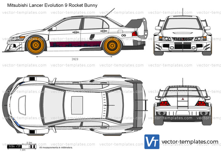 Mitsubishi Lancer Evolution 9 Rocket Bunny