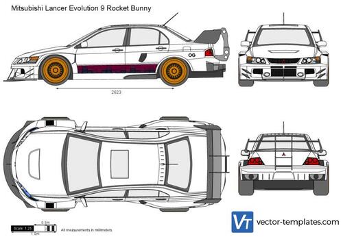 Mitsubishi Lancer Evolution 9 Rocket Bunny