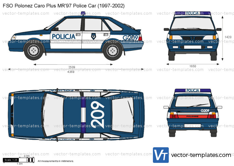 FSO Polonez Caro Plus MR'97 Police Car