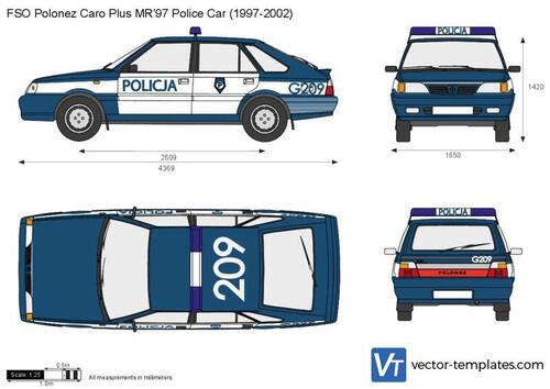 FSO Polonez Caro Plus MR'97 Police Car