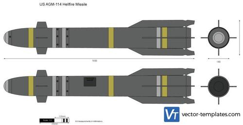 US AGM-114 Hellfire Missile