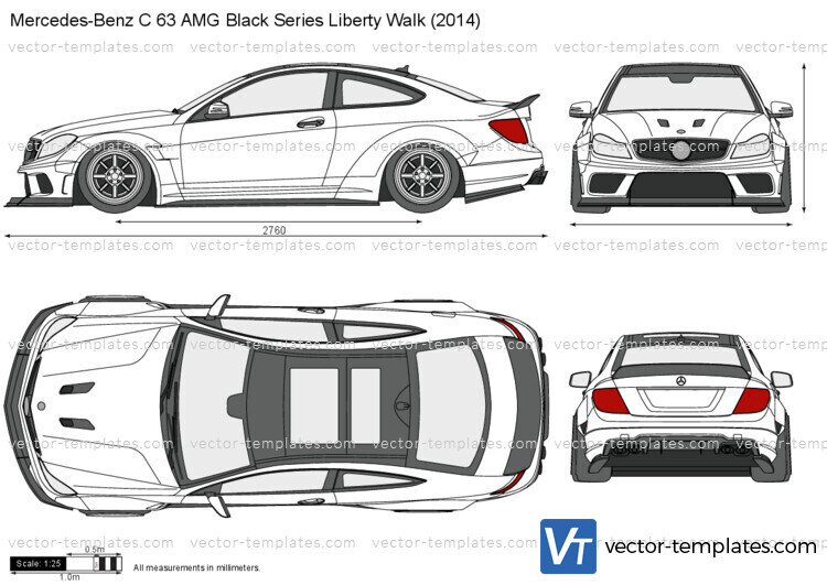 Mercedes-Benz C 63 AMG Black Series Liberty Walk