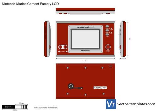 Nintendo Marios Cement Factory LCD