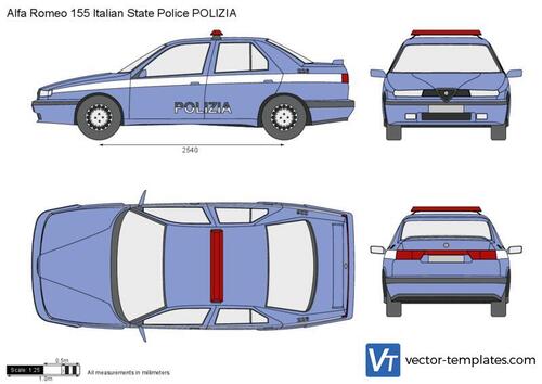 Alfa Romeo 155 Italian State Police POLIZIA