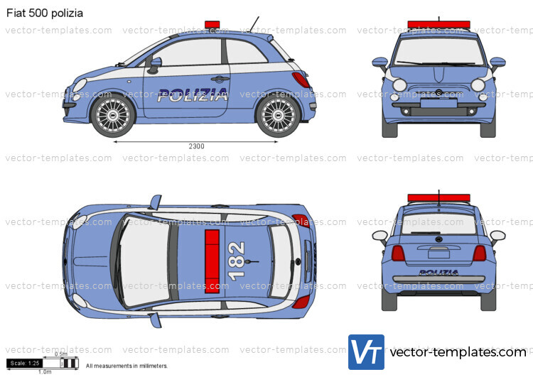 Fiat 500 polizia