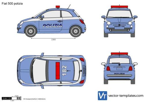 Fiat 500 polizia