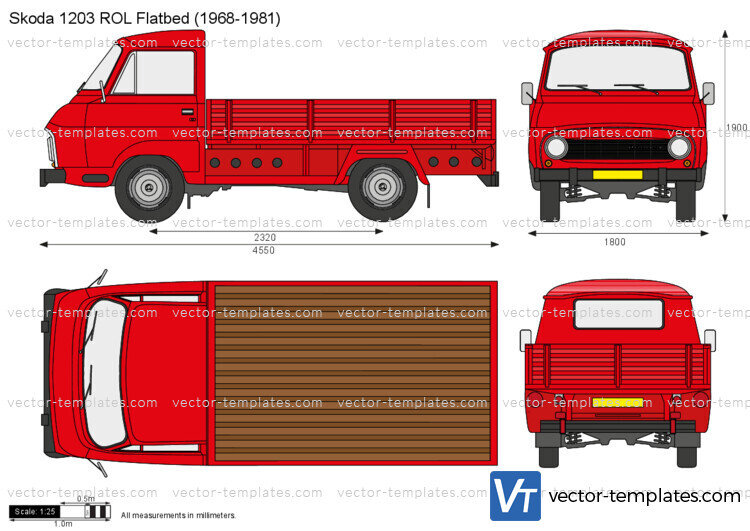 Skoda 1203 ROL Flatbed