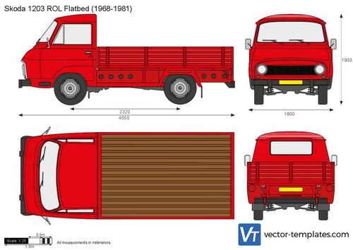 Skoda 1203 ROL Flatbed