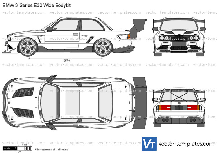 BMW 3-Series E30 Wide Bodykit