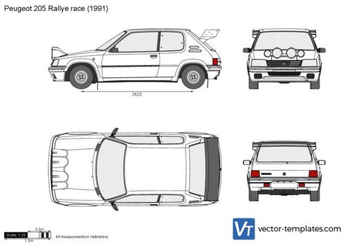 Peugeot 205 Rallye race