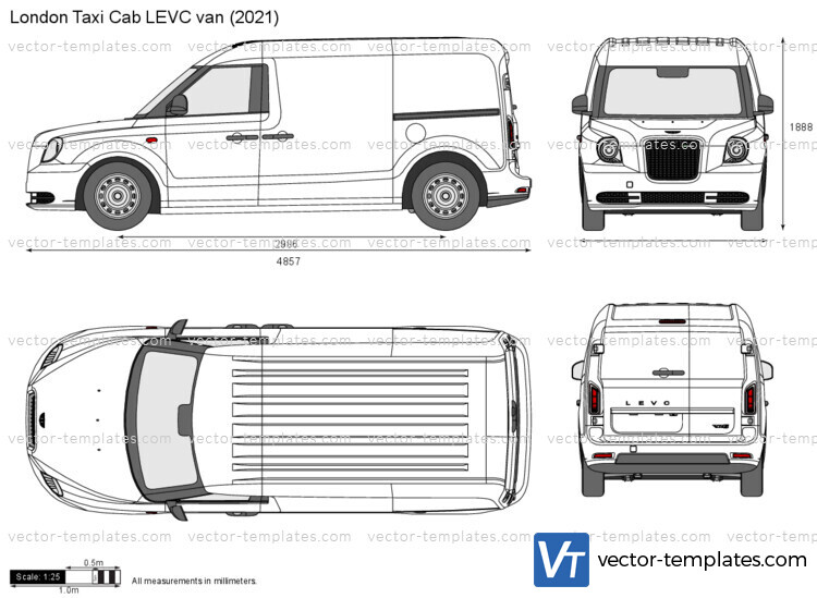 London Taxi Cab LEVC van