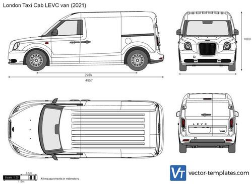 London Taxi Cab LEVC van