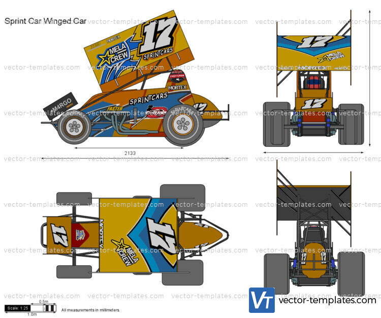 Sprint Car Winged Car