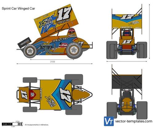 Sprint Car Winged Car