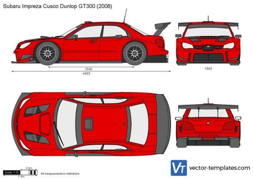 Subaru Impreza Cusco Dunlop GT300