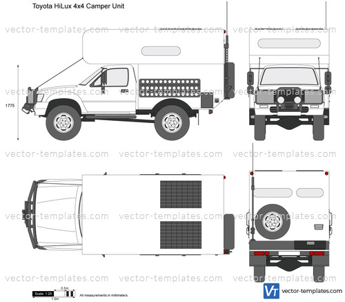 Toyota HiLux 4x4 Camper Unit