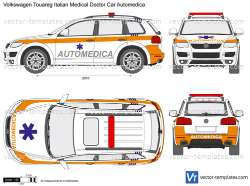 Volkswagen Touareg Italian Medical Doctor Car Automedica