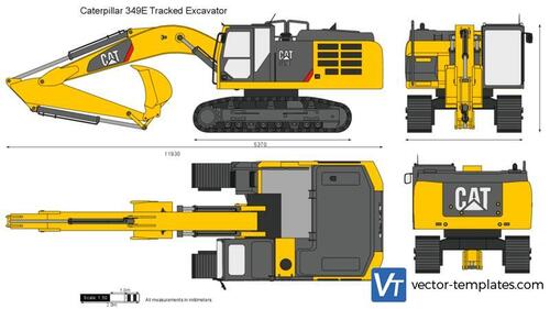 Caterpillar 349E Tracked Excavator