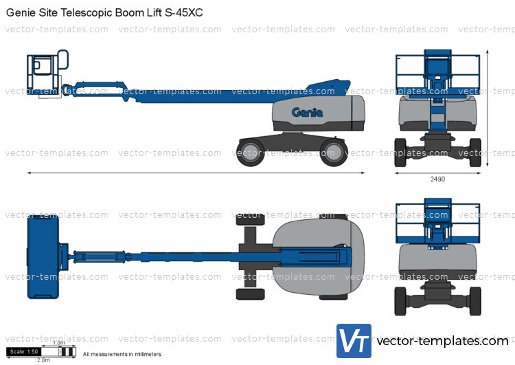 Genie Site Telescopic Boom Lift S-45XC