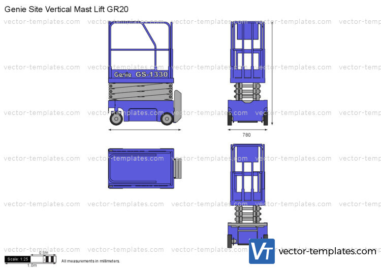 Genie Site Vertical Mast Lift GR20