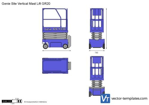 Genie Site Vertical Mast Lift GR20