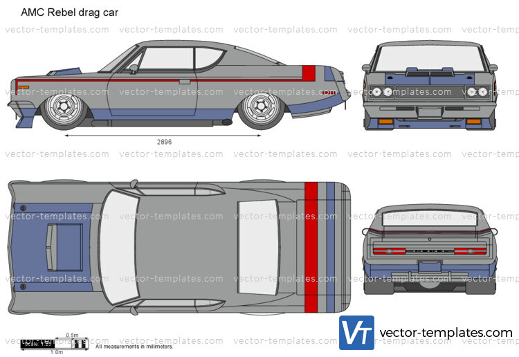 AMC Rebel drag car