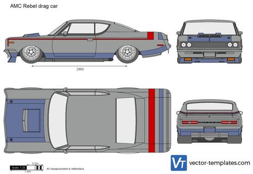 AMC Rebel drag car