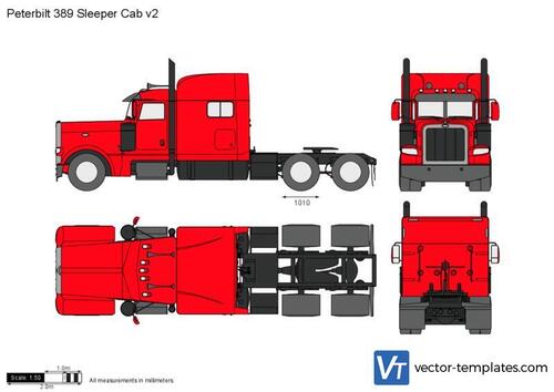 Peterbilt 389 Sleeper Cab v2