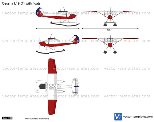 Cessna L19 O1 with floats