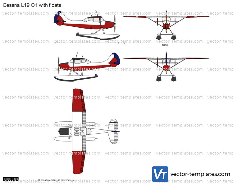 Cessna L19 O1 with floats