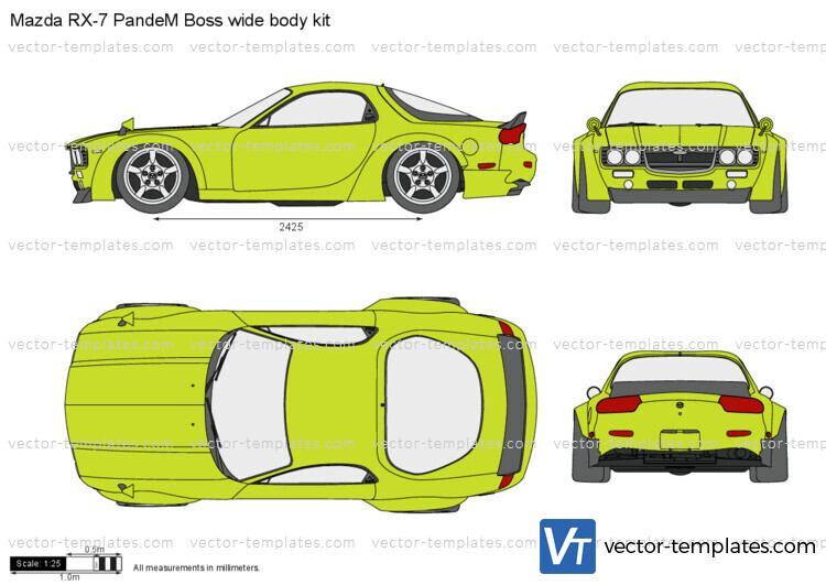 Mazda RX-7 PandeM Boss wide body kit