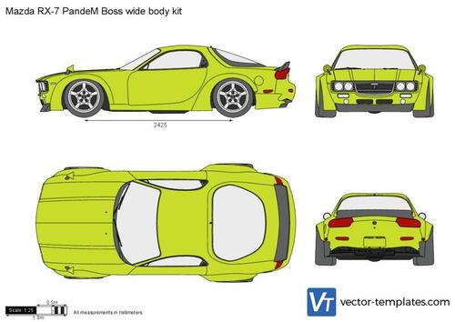 Mazda RX-7 PandeM Boss wide body kit